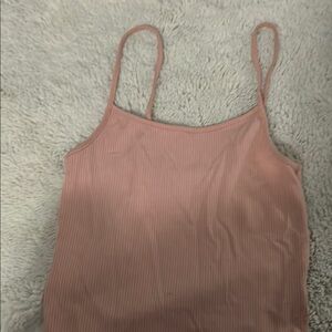American Eagle Outfitters Pink Fitted Sleeveless Camisole